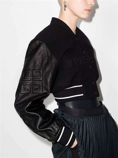 givenchy bomber jacket size|givenchy cropped bomber jacket.